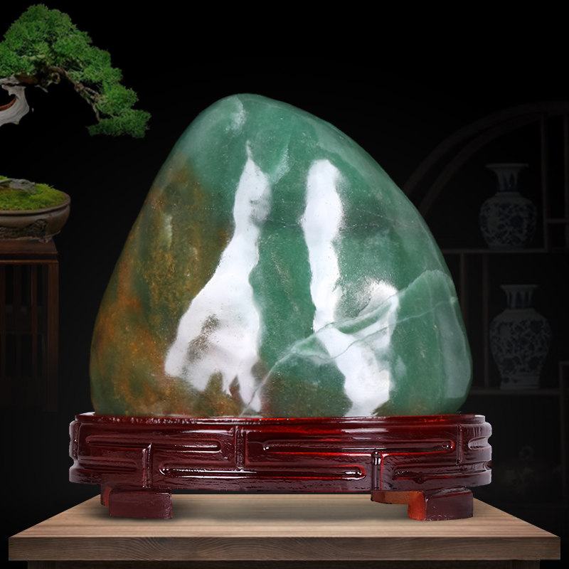 奇石观赏石头天然东陵玉原石摆件工艺品室内客厅玄关办公室装饰品