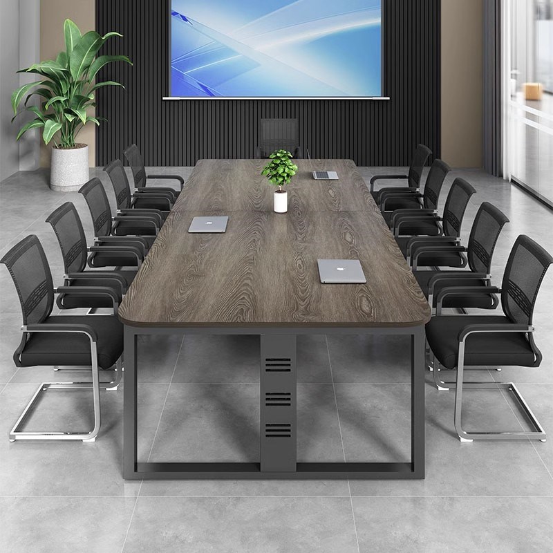 会议桌长桌长条桌子简约现代会议室办公桌椅大小型洽谈工作台