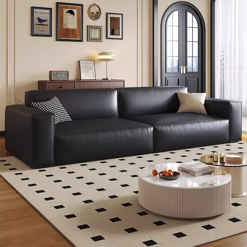 意式极简科技布艺豆腐块沙发客厅小户型现代简约直排方块双三人位