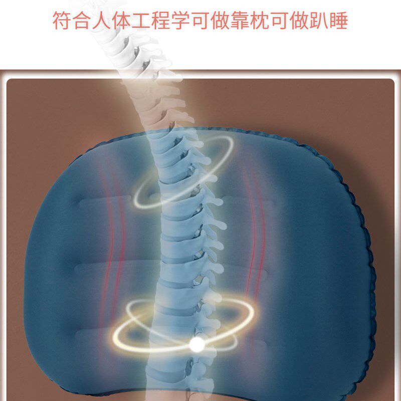 充气腰枕办公室座椅汽车腰垫枕抱枕久坐靠背垫子靠枕旅行便携枕头