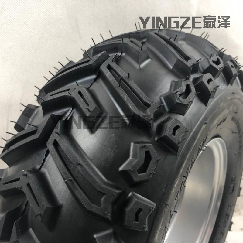 四轮沙滩车卡丁车配件 7寸越野轮胎 1X8.00-7真空轮胎加铁轮毂