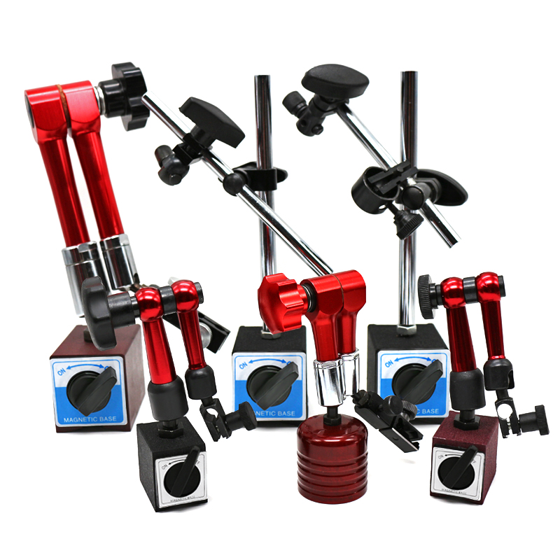 千航机械磁性表座杠杆百分较表大表座万象大表坐万向微调磁力表座