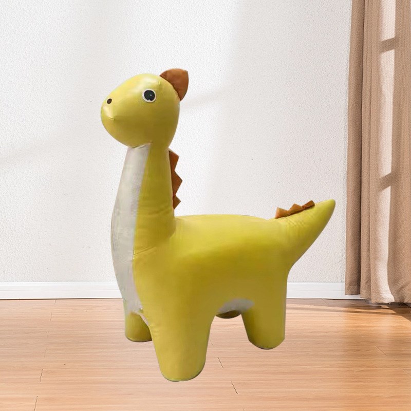 可爱动物儿童换鞋凳客厅摆件小板凳恐龙毛驴沙发凳宝宝坐骑凳