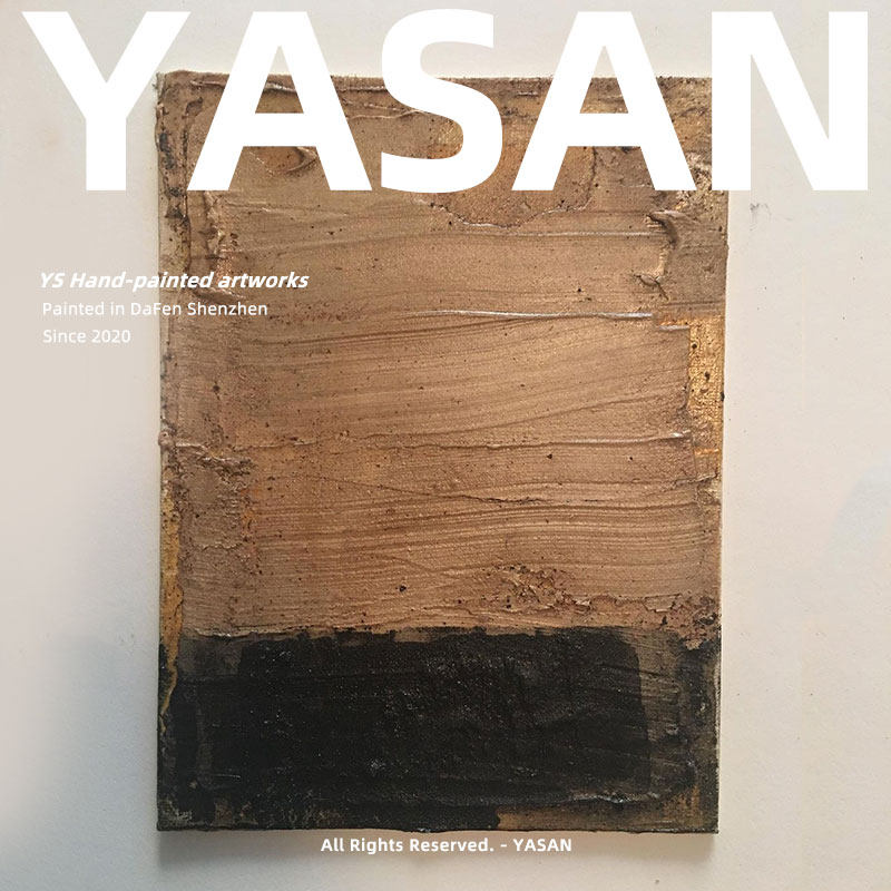 YASAN 侘寂风纯手绘大幅油画质感肌理客厅挂画抽象玄关背景装饰画