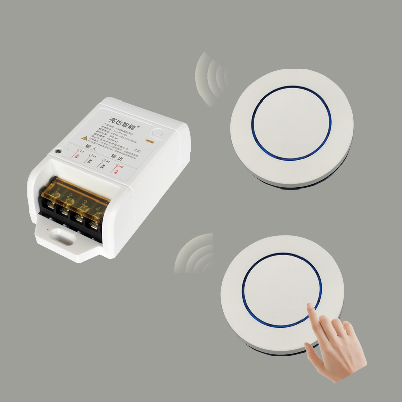 免布线控开关圆形小家用床头随意贴启动灯光智能灯控模块