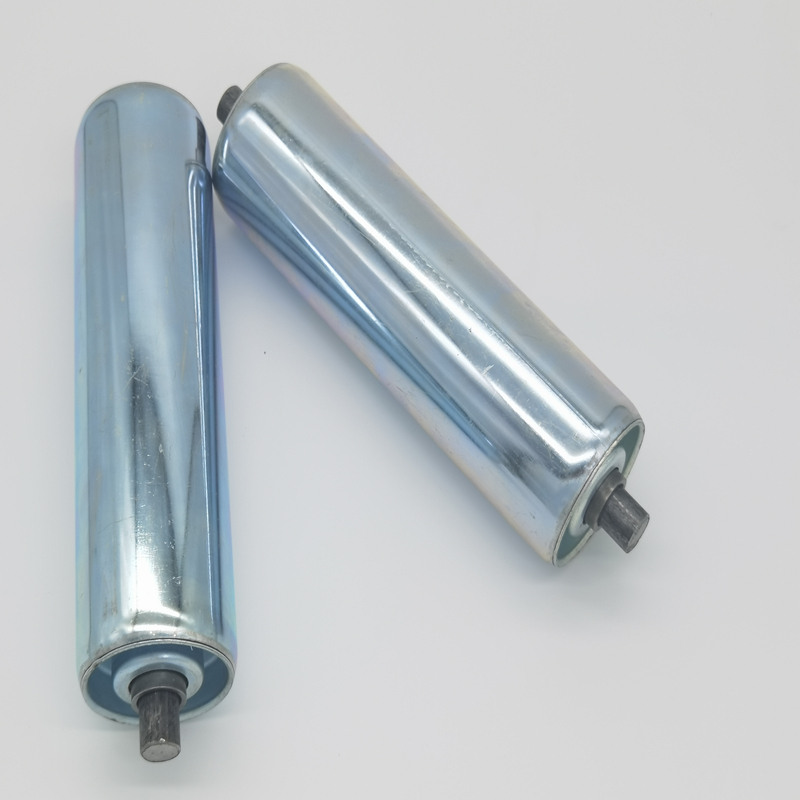 0mm无动力滚筒输送机流水线辊筒托辊不锈钢滚轴镀锌滚轮