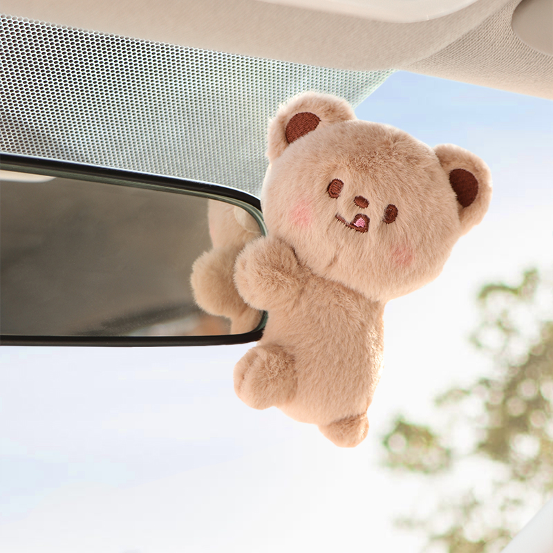 汽车饰品摆件车载中控台显示屏幕可爱趴趴公仔车饰车内装饰用品女
