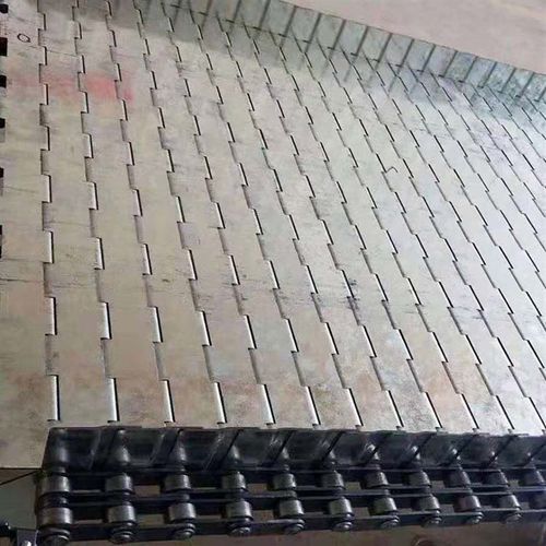 304不锈钢链板输送机链板输送带耐高温冲孔链板流水线传送带定做*