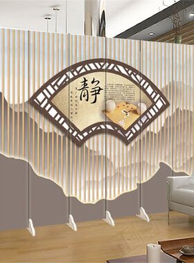 围棋文化棋牌室折叠移动屏风隔断客厅时尚玄关休闲娱乐双面装饰墙