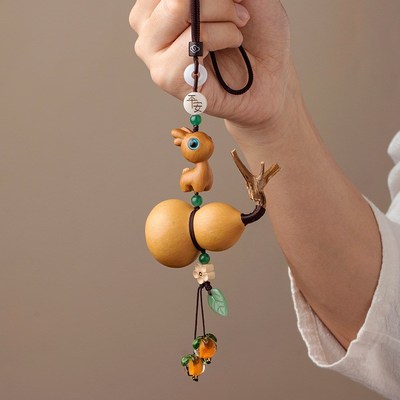 车载汽车挂件车内饰品挂饰新款装饰摆件吊坠创意平安葫芦手工编织