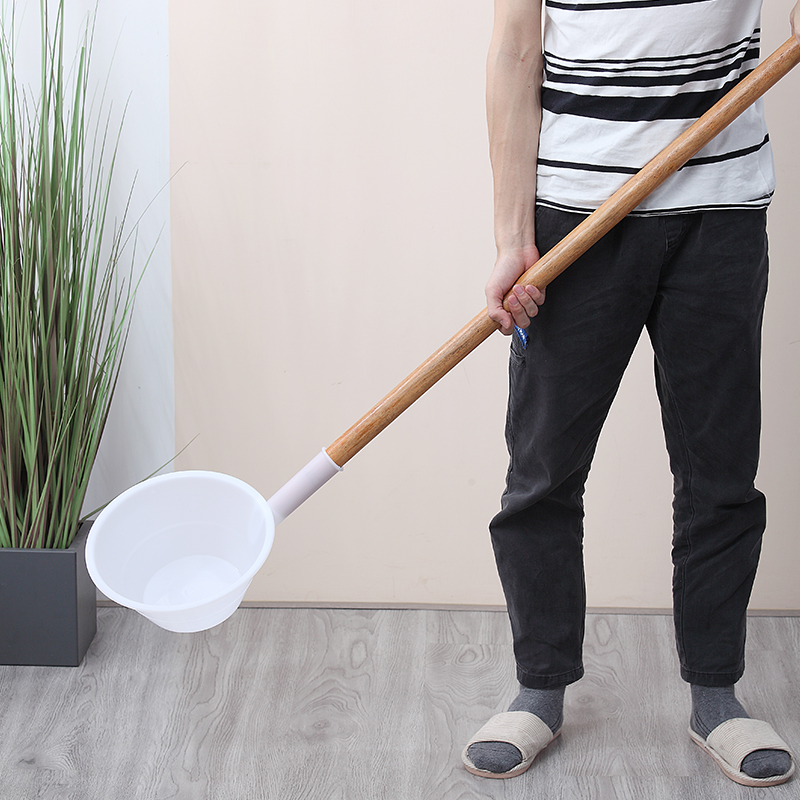 塑料动物喂料勺原因花园浇水勺长柄下水道清洗勺水池海边捞物勺子