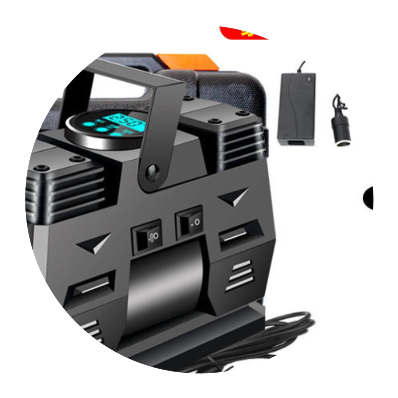 车载充气泵打气泵汽车用便携式多功能v高压轮胎电动打气筒