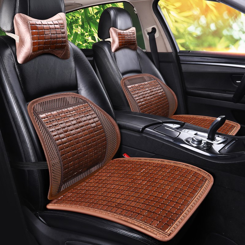 竹席竹片透气背垫夏季凉垫腰靠座垫竹子凉席车垫靠垫靠背汽车坐垫