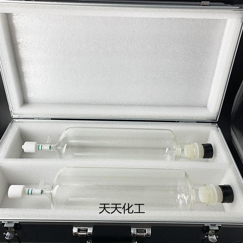 真空臭气采样瓶1L 3L5L10L恶臭气体采集无动力瞬时玻璃取样瓶