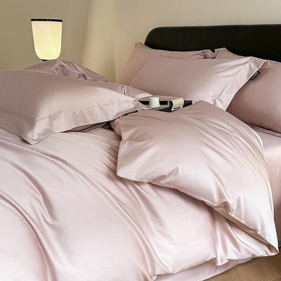 婴级A类裸100SIVS长绒棉四件极简风母全棉被套丝滑可睡套全棉四件