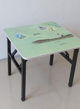 可叠易桌餐桌小桌子简吃饭TQE折桌出租屋家用户外简易方形摆摊子