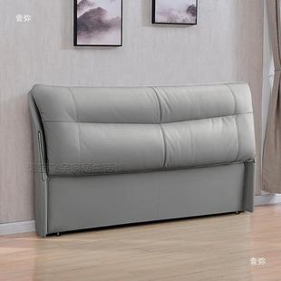 225新款软床米头包靠背板一993体落地主卧一八单独实木床头0单买