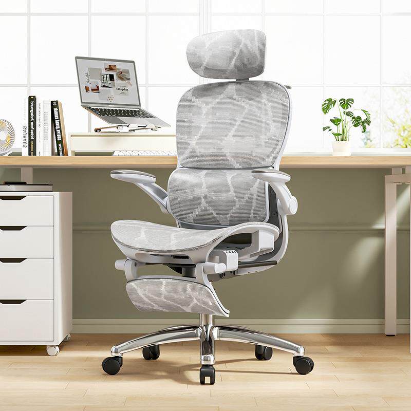 办公椅人体工学可椅久坐常规椅躺电脑椅办座室网面转公椅椅子电竞