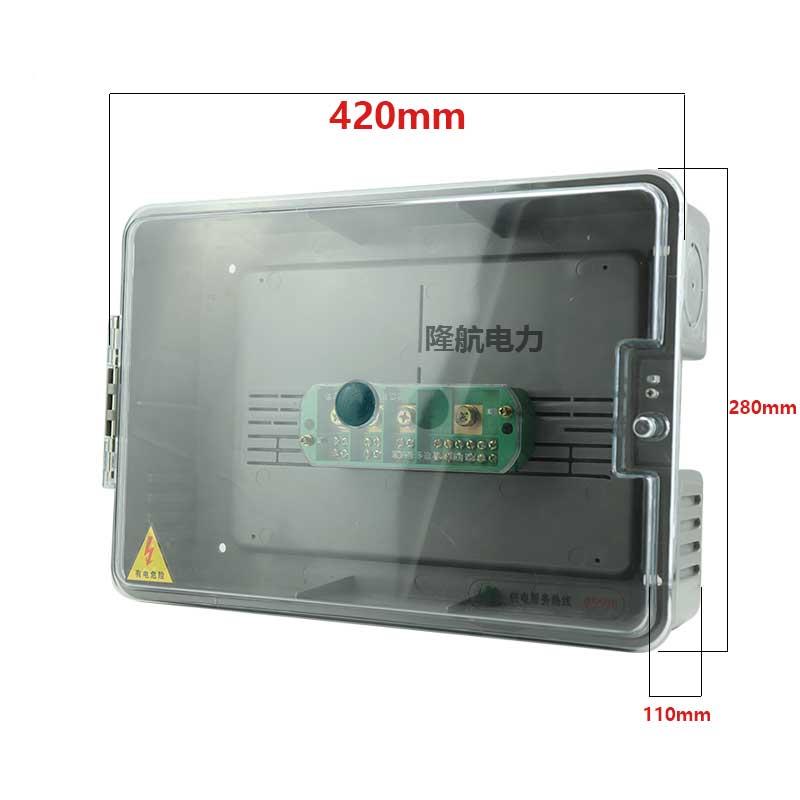 6E3X透明PC塑料端KZU子箱进墙1盒2出端子分线箱店里盒4明装挂防水