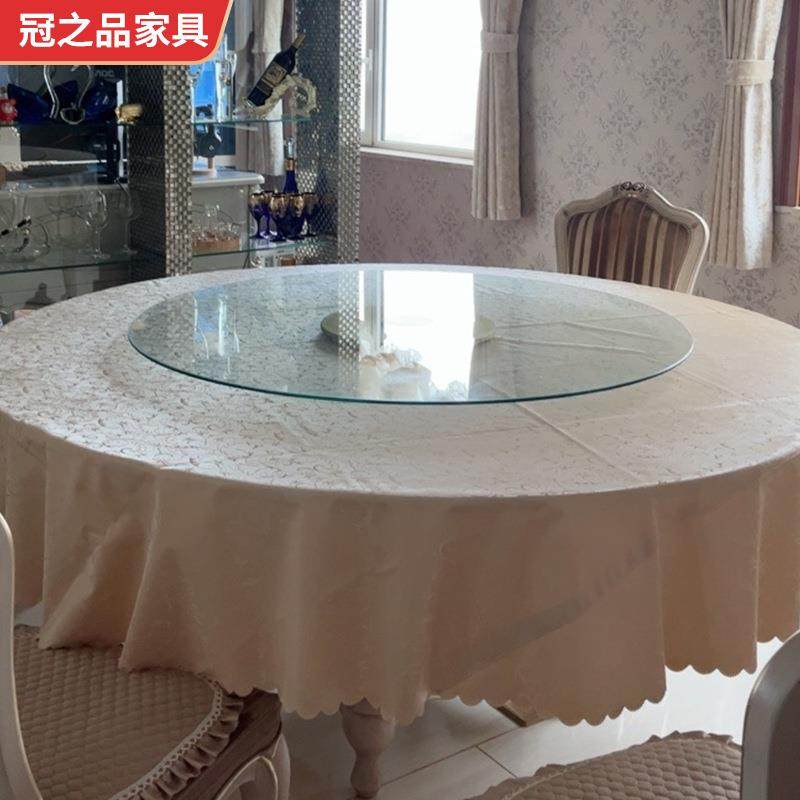 厂餐家耐高温转盘餐桌家用旋转桌酒店饭馆餐厅折可叠圆BCJ盘桌大