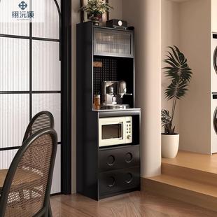 栩沅法式 餐柜现代简约岩板房柜一体边客厅靠墙置物柜子2FRS厨025