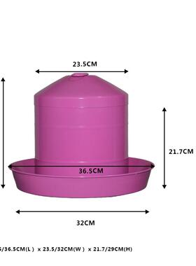 金属喂水桶9LPHT鸡用饮水桶镀铁农舍锌喂鸡设备小鸡喂鸡水器食槽