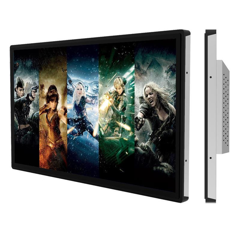 安卓电容触2控查询挂壁广5告触屏1.5/32/43/5寸嵌入SAZ式摸屏广告