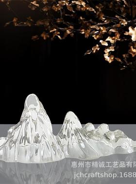 铂晶透明树YS-51514脂摆中式酒店展厅地大型塑室内家雕居装饰落创