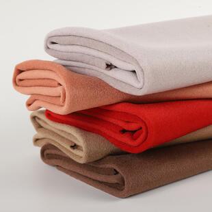 2031820138羊绒双面呢80S现货30面山羊绒面料秋冬羊绒大衣毛呢料