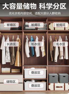 fLE全实木衣柜一5门到顶用卧室现代家简约柜分段式衣橱27hzHNFFr0