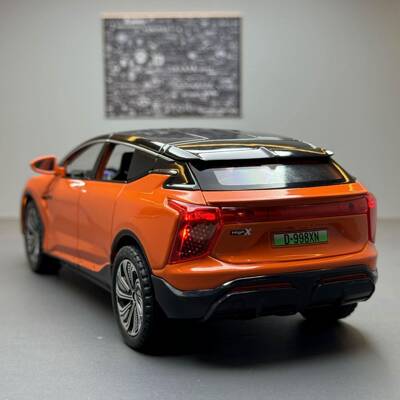 嘉业合金车87258模1比22高合X新藏能源车声光玩具汽车音乐电摆模