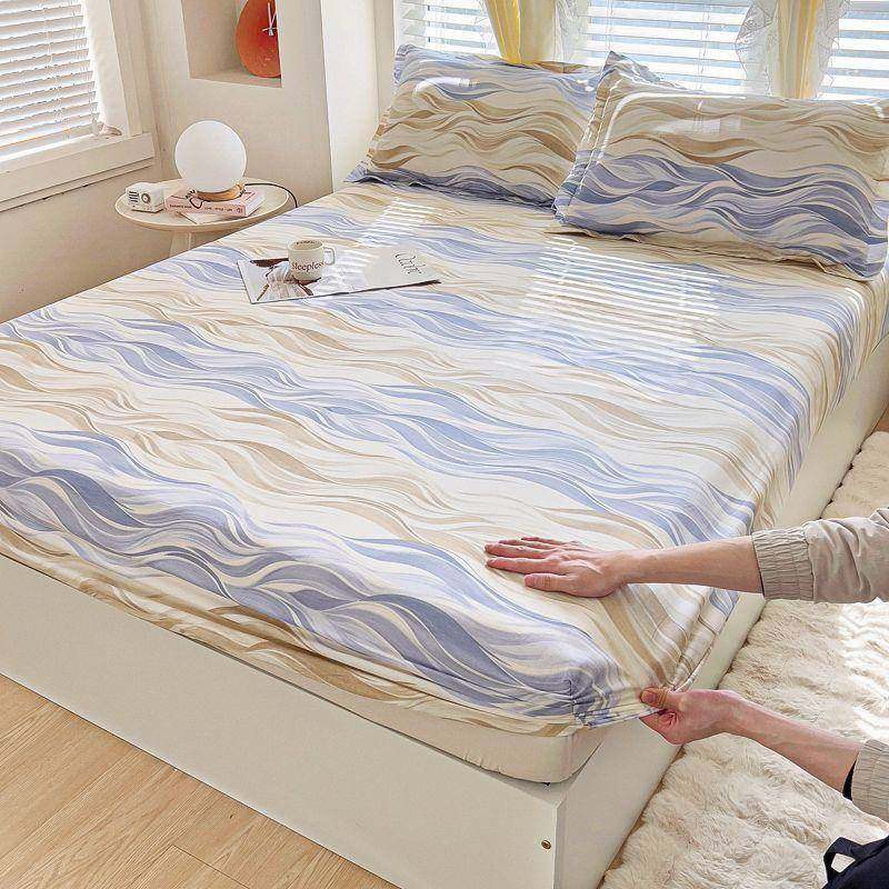 80支床笠单件棉全床罩防尘床垫保RAJ包护罩全儿三童床笠件套