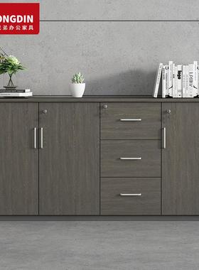 文件柜资料矮柜木质带锁档案柜储柜小型断办公TM-62247室纳物边柜