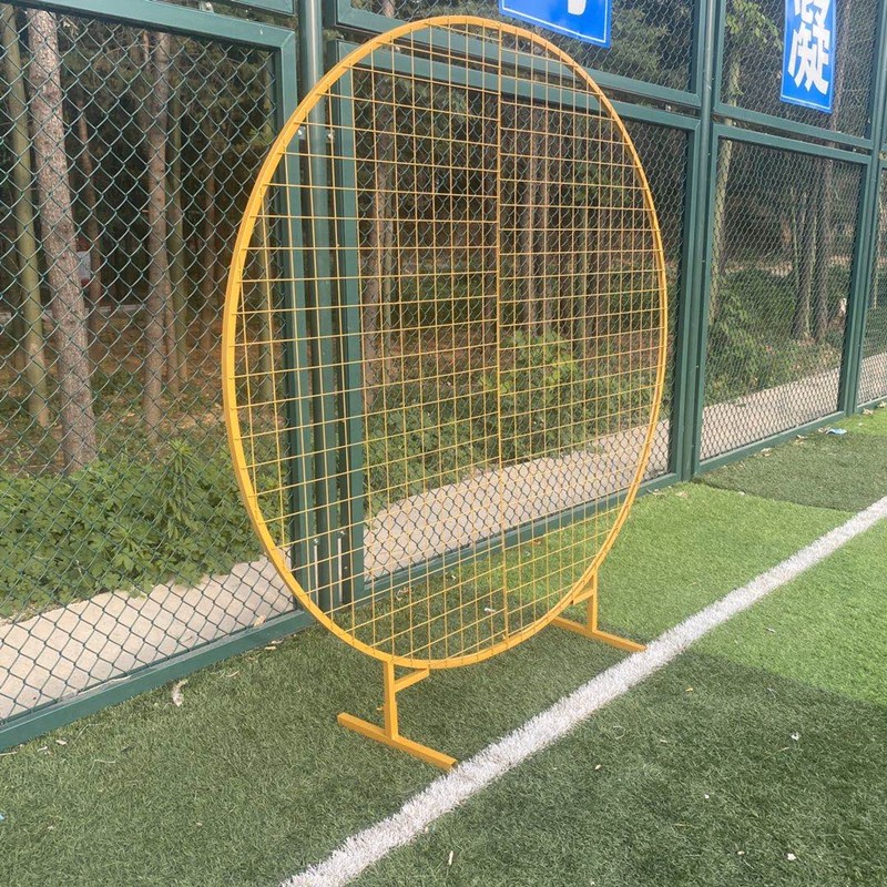 新款婚庆铁艺圆形网格屏风森系婚礼舞台布置背景气球拱门装饰摆件