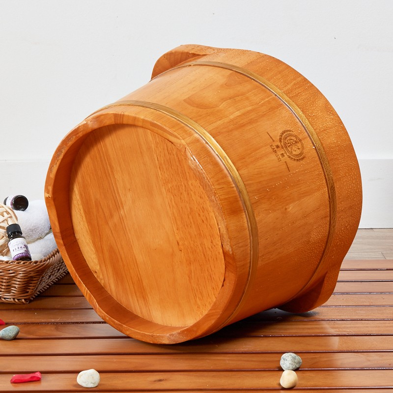 康熙泡脚木桶木质足浴桶泡脚桶按摩洗脚盆实木小泡脚盆木桶家用