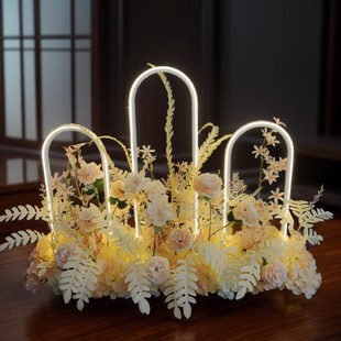 婚庆道具路引灯爱 次方铁艺灯光花架婚礼舞台婚礼氛围