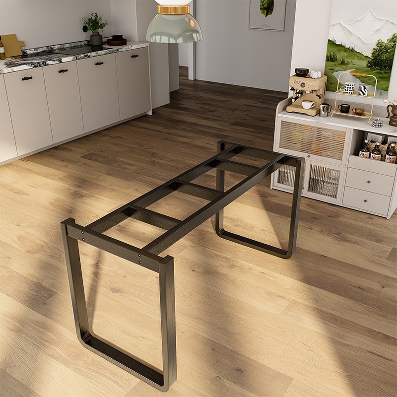 大理石岩板桌腿奢石桌脚支架不锈钢桌腿桌脚台架餐桌底座金属桌架