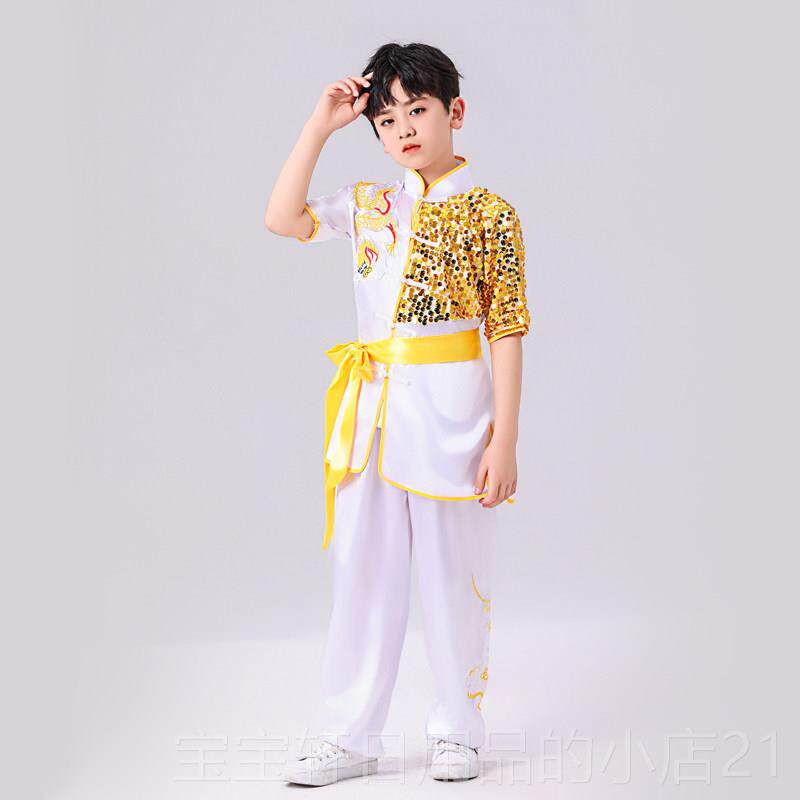 高档儿童武术极表演功夫练武太服服男女装小学生训练比赛练功演出