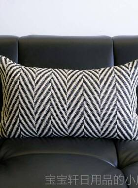 高档Manyu MHome odern Wa不bi-Sabi休闲沙发枕垫腰枕办公室e腰枕