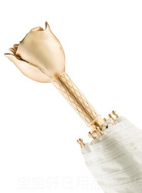 正品雨missrain玫防瑰花雨伞女轻奢觅晴雨两用遮阳防晒伞紫外线晴