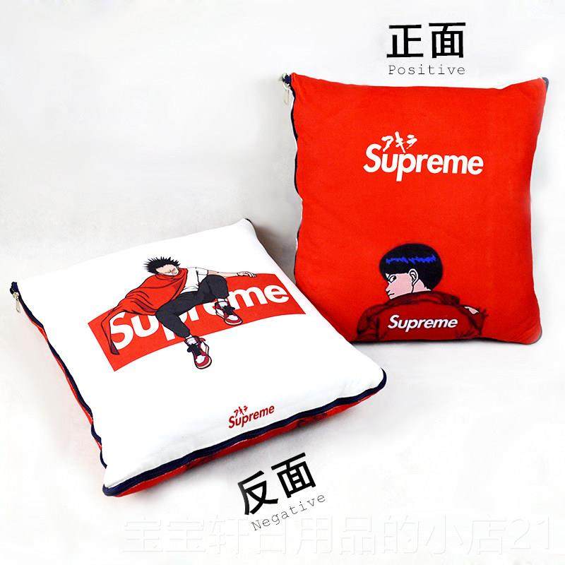 高档潮抱枕子被车内办公室牌两用加厚子珊瑚绒午睡被卡通动漫汽车