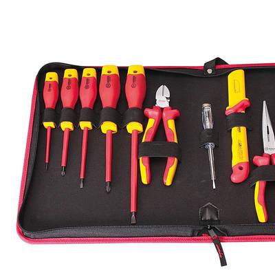 Booher宝合 11件绝缘电工工具套装维修VED绝缘水泵钳尖嘴钳
