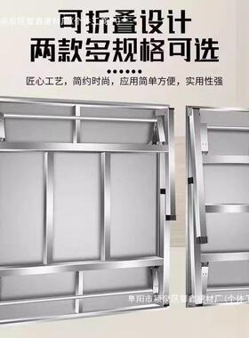 不锈钢折叠子便餐桌家用烧烤户外夜桌吃饭市摆摊携桌方形桌长QUD