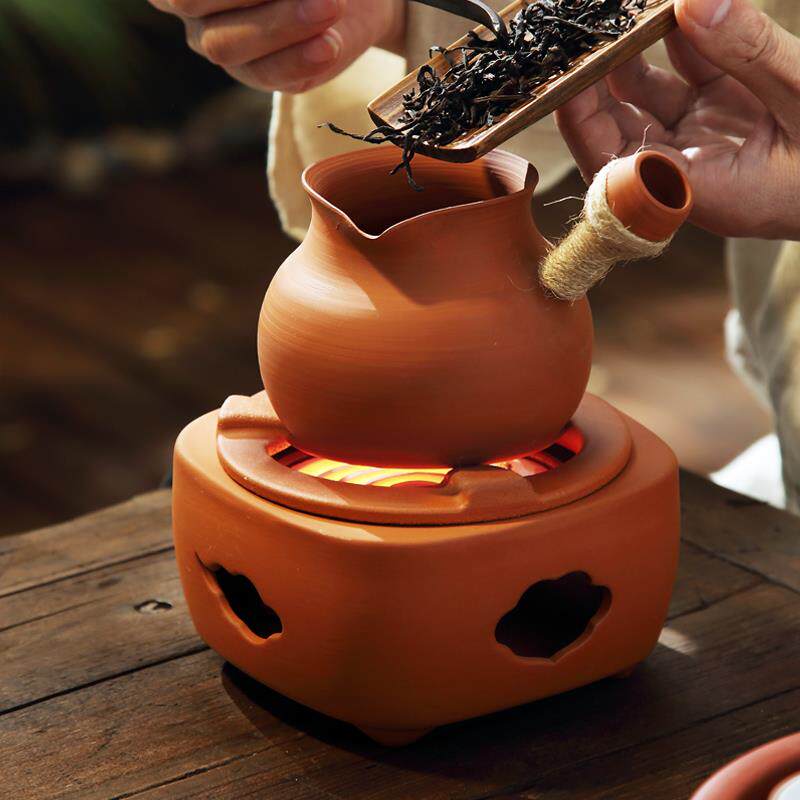 音炉迷你电陶炉罐MKX罐茶煮铫茶器围煮茶壶烧水老式电静热丝红泥