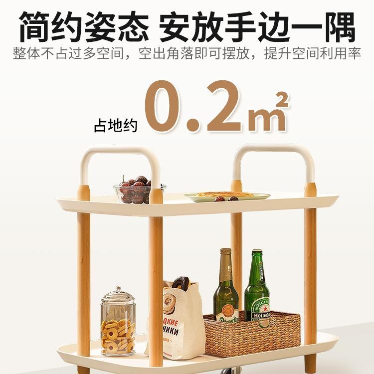 可移动025沙新款茶几小推车客厅发H369边几迷你小餐桌子置2物架带