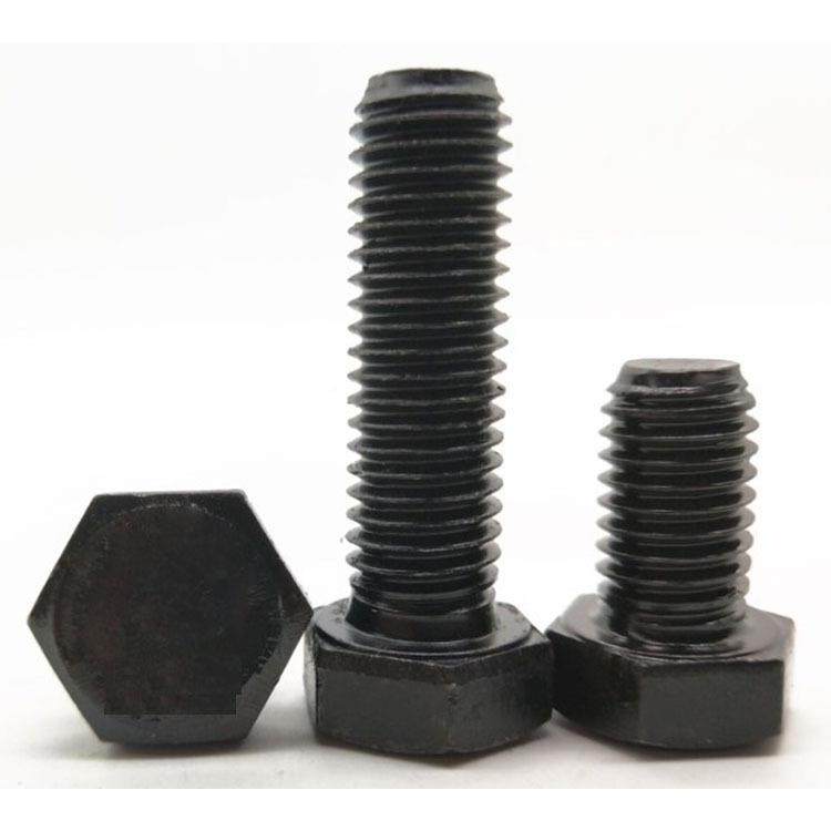 M16-M2高压六角螺栓10.9级淬黑高强度螺丝4全PHN螺纹六角头螺头栓
