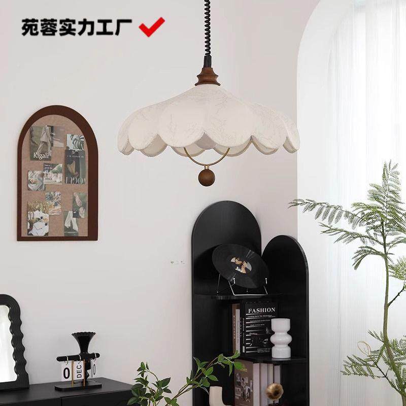 法古餐厅吊灯伸缩吧台可卧室书房245复阳台茶桌客厅奶油风布艺吊,家装灯饰光源,智能吊灯,淘宝优惠券,粉丝福利购,淘宝优惠卷