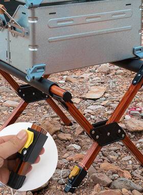 便携式野餐物水架可调节折叠野营桶水桶BTJ7001置架露营铝合金冰