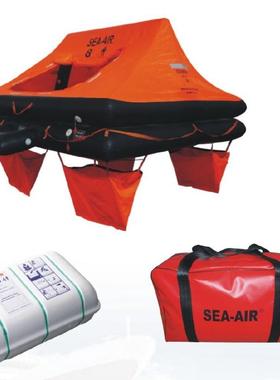 救生LR-DL筏4人6人8010人12人游艇筏ISO965-人1CS认证气胀C式救生