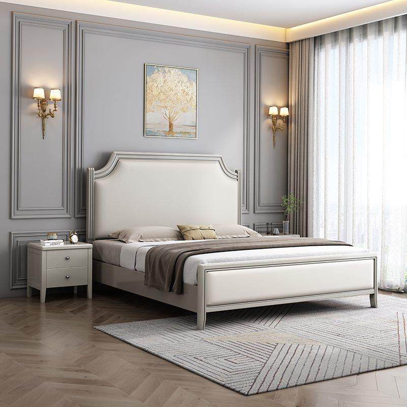 RBO实木双床现代简约主卧人床1.8米美式经济型全轻实木奢工厂直销